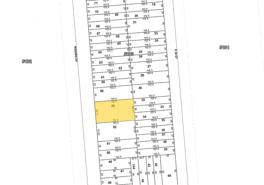 1167 Rogers Ave, Brooklyn, NY à vendre - Plan cadastral – Image 3 sur 6
