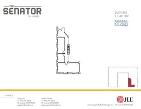 1121 L St, Sacramento, CA à louer Plan d’étage– Image 1 sur 2