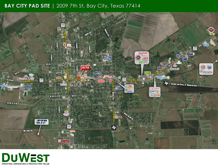 2009 7th St, Bay City, TX à louer - Aérien – Image 3 sur 4