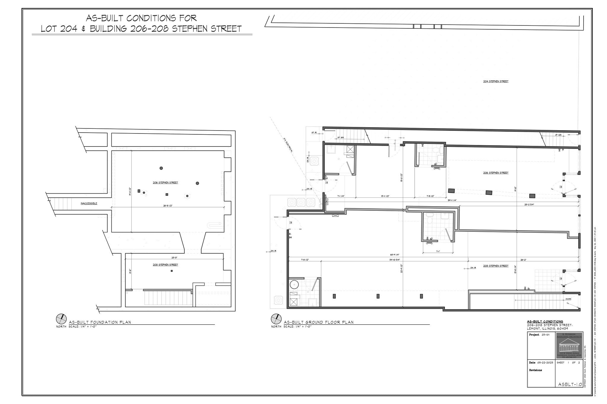 206-208 Stephen St, Lemont, IL à louer Plan de site– Image 1 sur 1