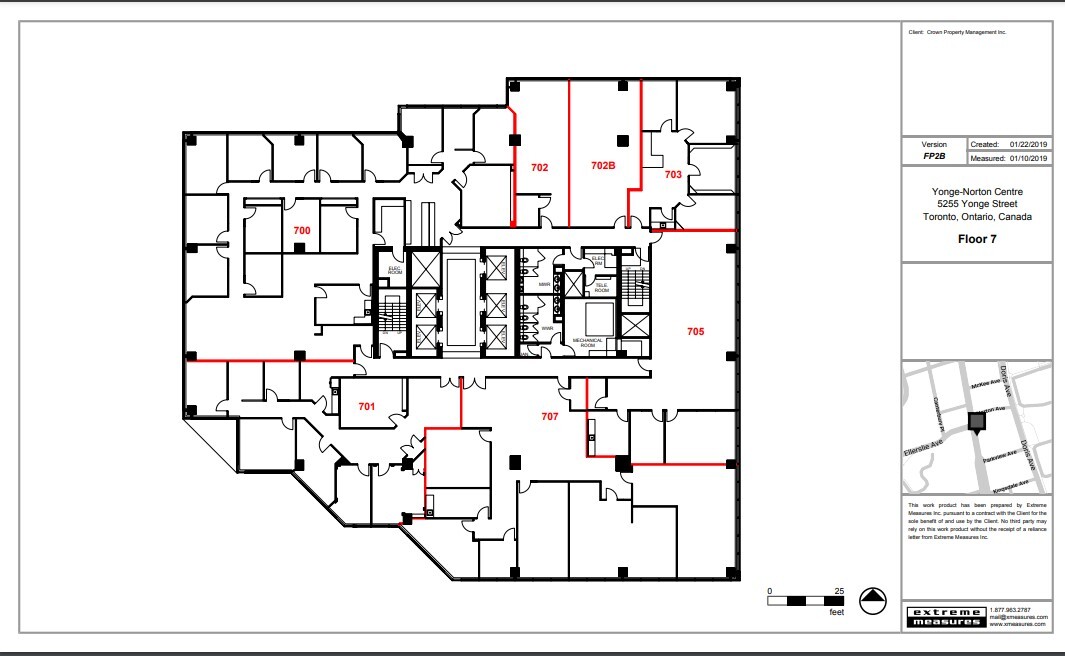 5255 Yonge St, Toronto, ON à louer Plan d’étage– Image 1 sur 1