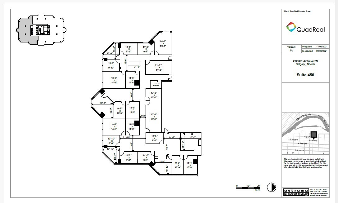 222 3rd Ave SW, Calgary, AB à louer Plan d’étage– Image 1 sur 1