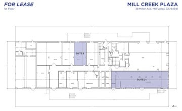 38 Miller Ave, Mill Valley, CA à louer Plan d’étage– Image 1 sur 1