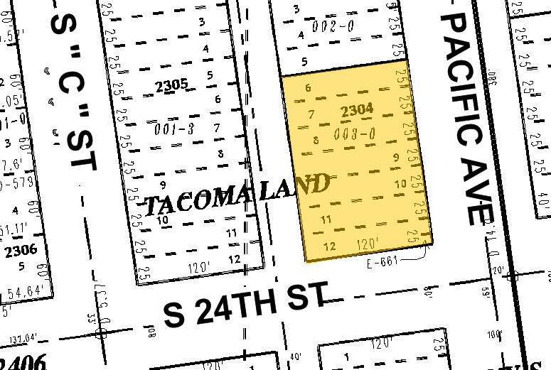 2320 Pacific Ave, Tacoma, WA à vendre - Plan cadastral – Image 2 sur 6