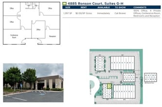 4883 Ronson Ct, San Diego, CA à louer Plan d’étage– Image 2 sur 2