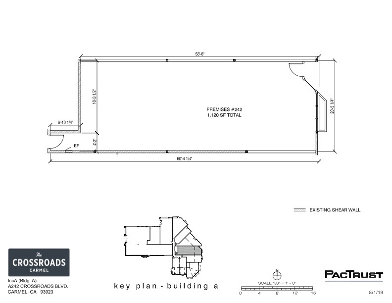 243 Crossroads Blvd, Carmel, CA à louer Plan d’étage– Image 1 sur 1