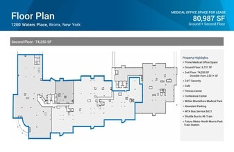 1200 Waters Pl, Bronx, NY à louer Plan d’étage– Image 1 sur 1