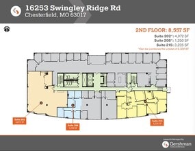 16253 Swingley Ridge Rd, Chesterfield, MO à louer Plan d’étage– Image 1 sur 1