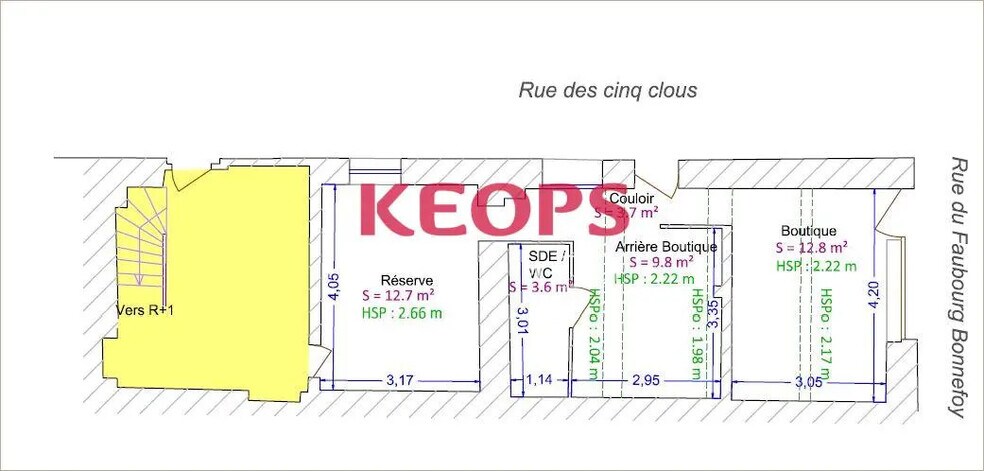 5 Rue Cinq Clous, Toulouse à vendre - Plan d’étage – Image 2 sur 7