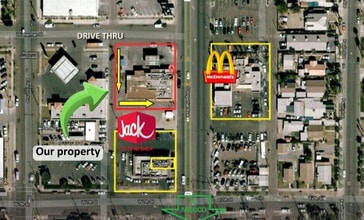 717-723 S Imperial Ave, Calexico, CA - Vue aérienne vue de carte