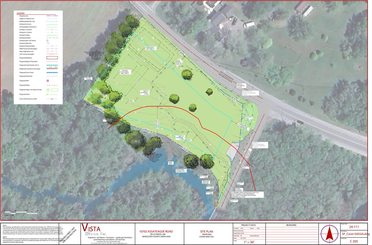 10702 Assateague Rd, Berlin, MD à louer Plan de site– Image 1 sur 2