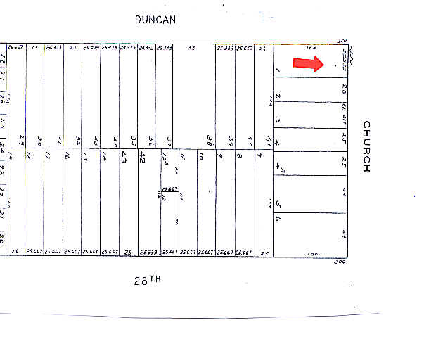 1550-1552 Church St, San Francisco, CA à louer - Plan cadastral – Image 2 sur 4