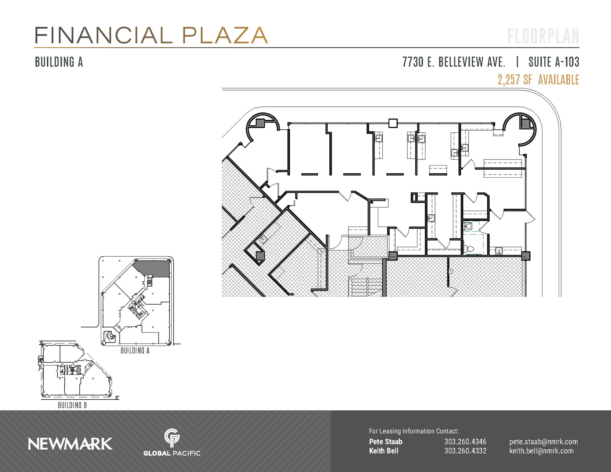 7730 E Belleview Ave, Greenwood Village, CO à louer Plan d’étage– Image 1 sur 2