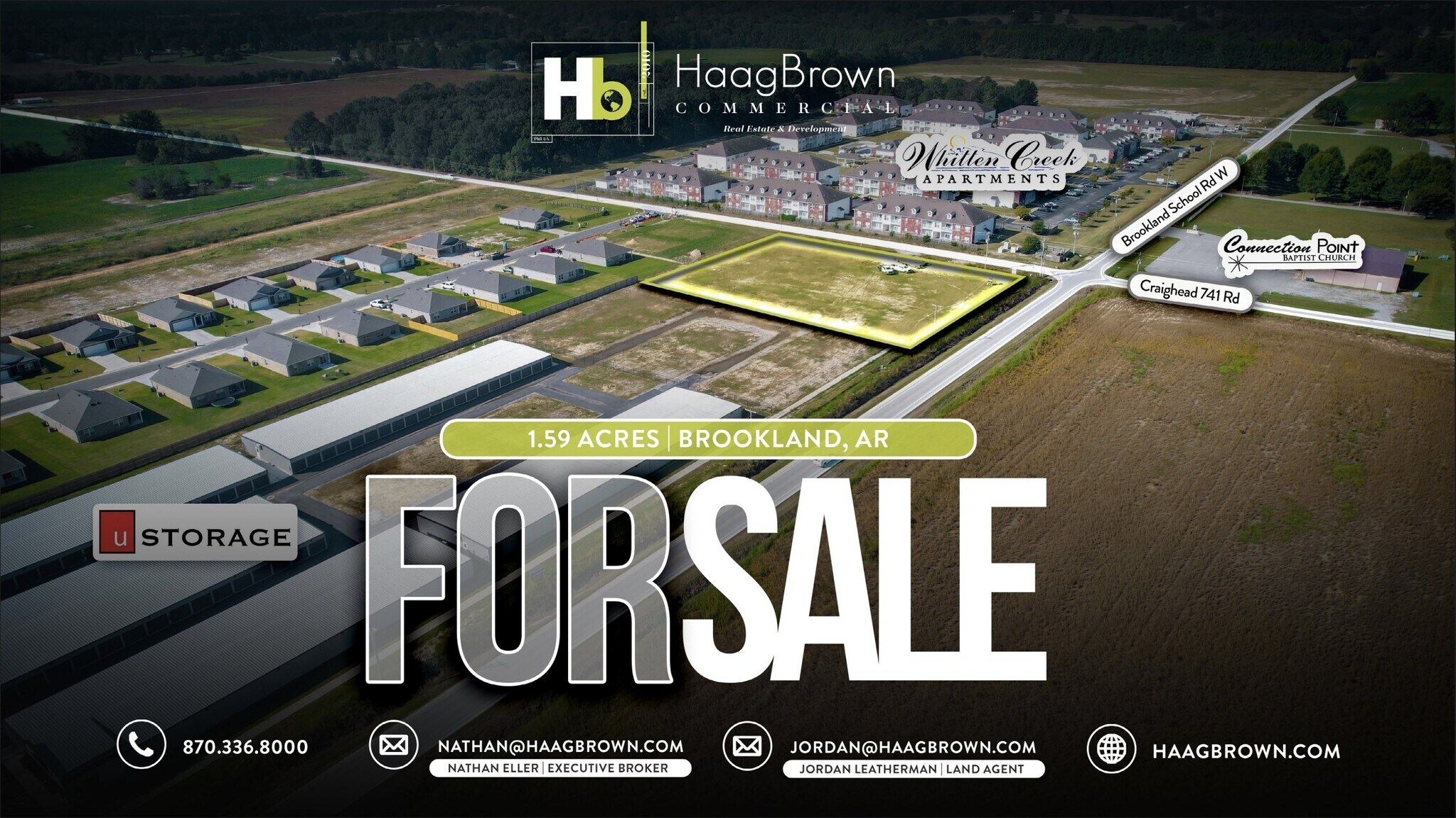 Brookland School Rd. w, Brookland, AR à vendre Photo de l’immeuble– Image 1 sur 10