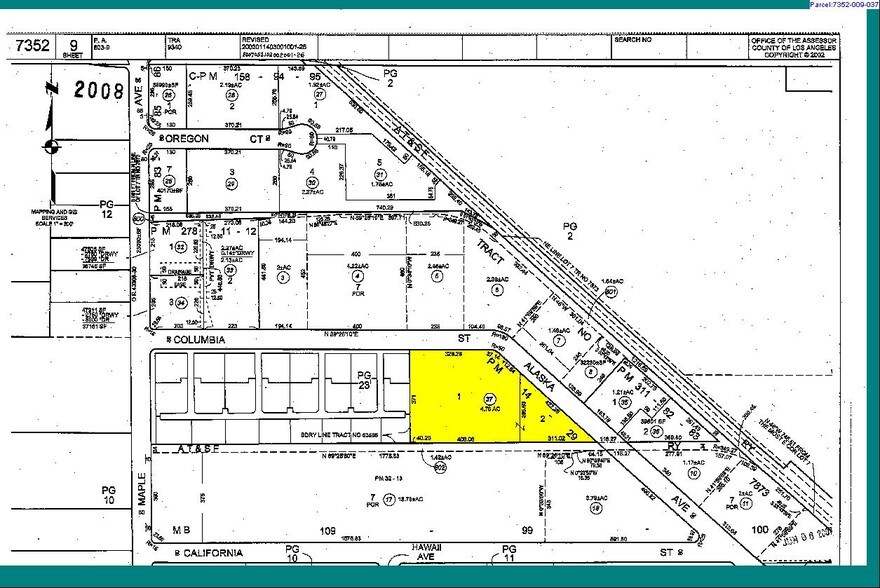 2610-2660 Columbia St, Torrance, CA à louer - Plan cadastral – Image 2 sur 7