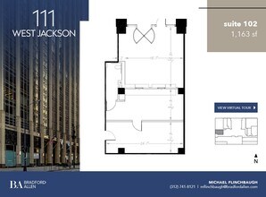 111 W Jackson Blvd, Chicago, IL à louer Plan d’étage– Image 1 sur 5