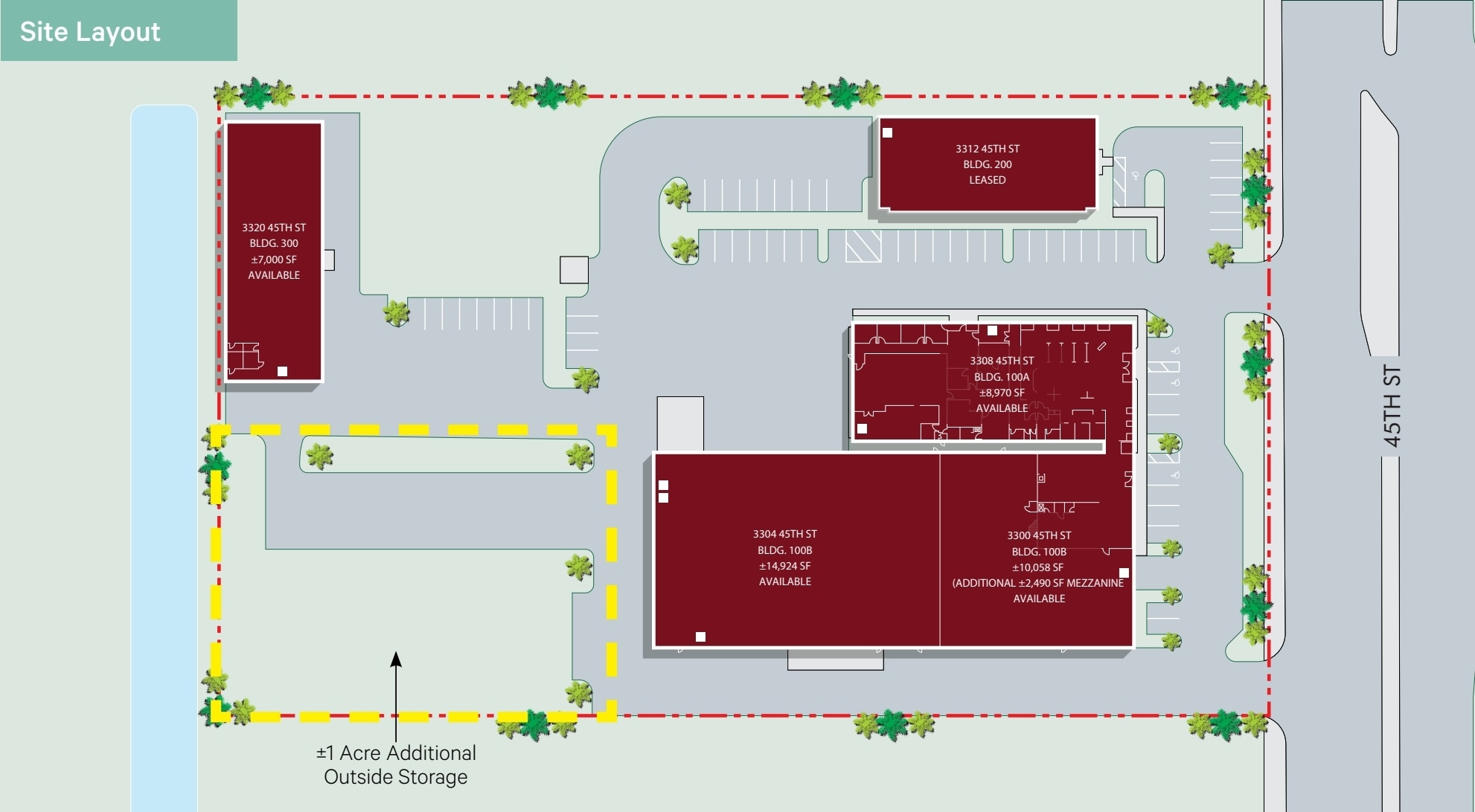 3308 W 45th St, West Palm Beach, FL à louer Plan de site– Image 1 sur 1