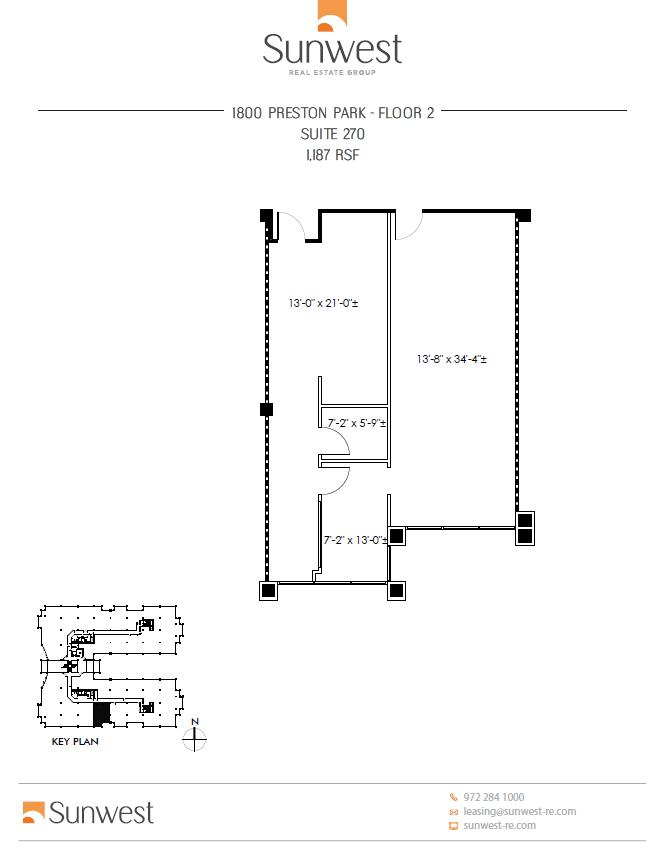 1800 Preston Park Blvd, Plano, TX à louer Plan d’étage– Image 1 sur 1