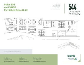 544 Lakeview Pky, Vernon Hills, IL à louer Plan d’étage– Image 1 sur 2