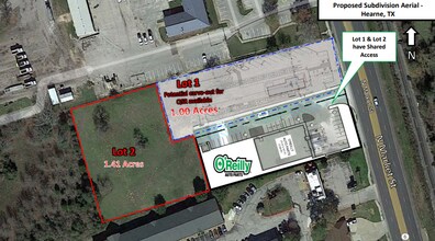 1051 N Market St, Hearne, TX - VUE AÉRIENNE  vue de carte