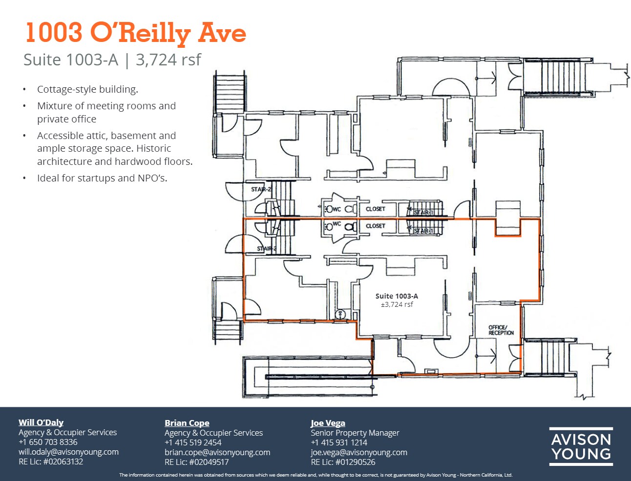 1012-1016 Torney Ave, San Francisco, CA à louer Plan d’étage– Image 1 sur 1