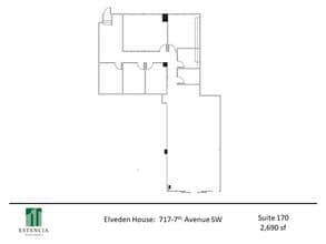 717 7th Ave SW, Calgary, AB à louer Plan d’étage– Image 1 sur 6