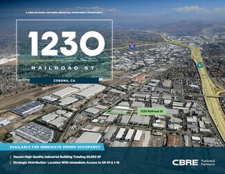 Plus de détails pour 1230 Railroad St, Corona, CA - Industriel/Logistique à vendre