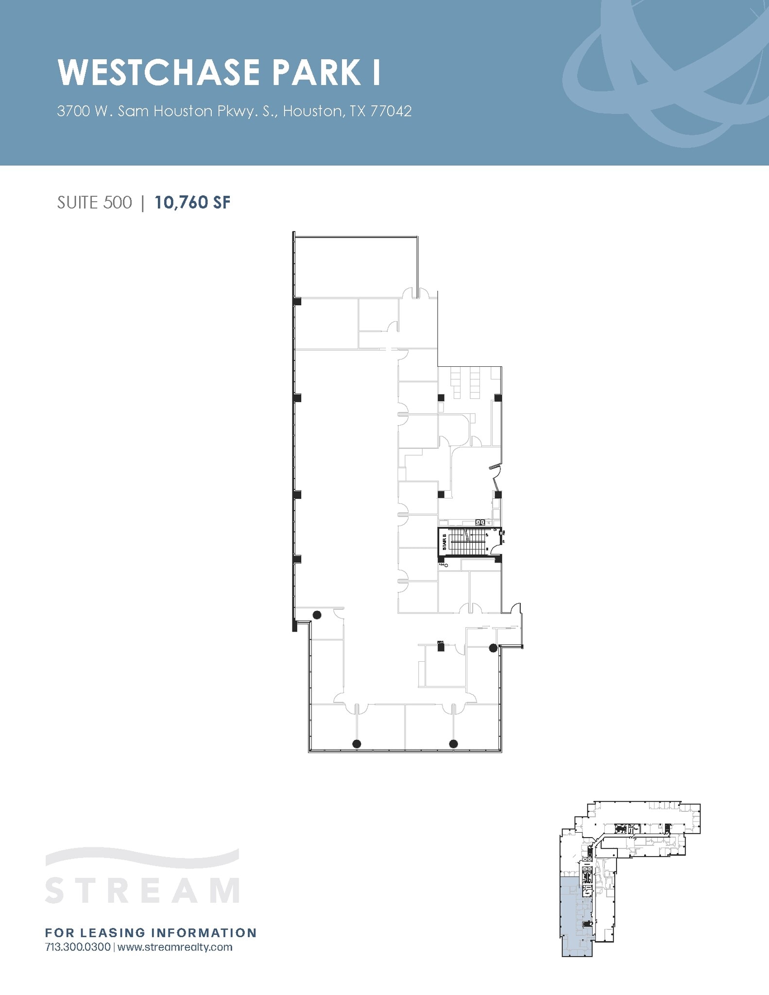 3700 W Sam Houston Pky S, Houston, TX à louer Plan d’étage– Image 1 sur 1