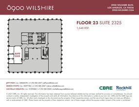 5900 Wilshire Blvd, Los Angeles, CA à louer Plan d’étage– Image 1 sur 1