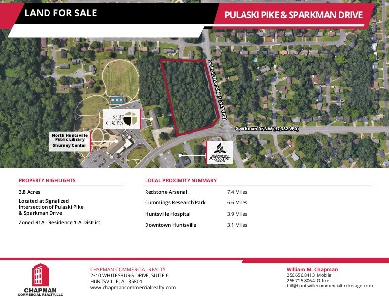 Pulaski Pike And Sparkman Dr, Huntsville, AL à vendre Aérien– Image 1 sur 4