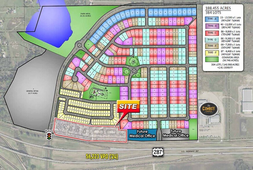 NEQ US-287 & Black Champ Rd, Waxahachie, TX à louer - Plan de site – Image 1 sur 2