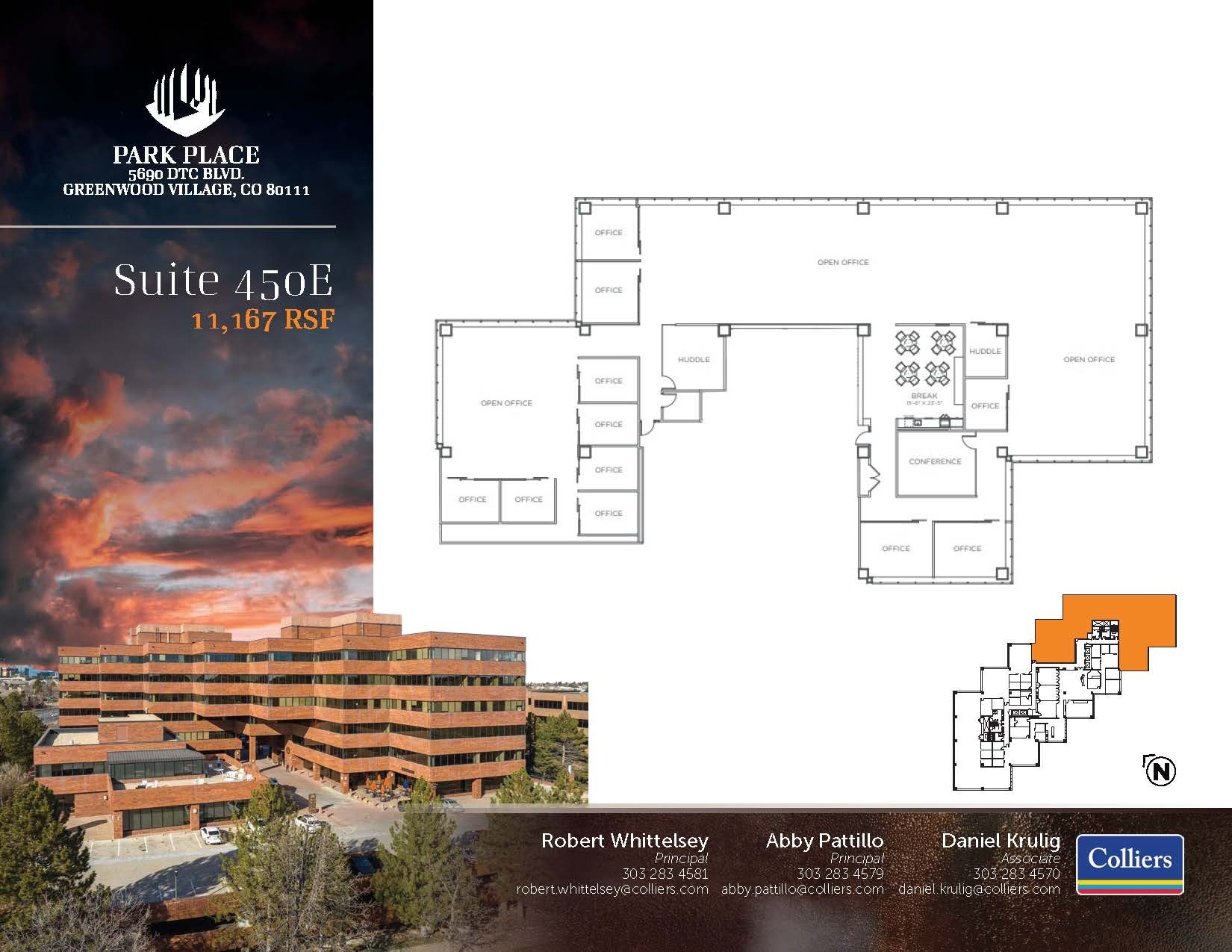 5690 DTC Blvd, Greenwood Village, CO à louer Plan d’étage– Image 1 sur 2