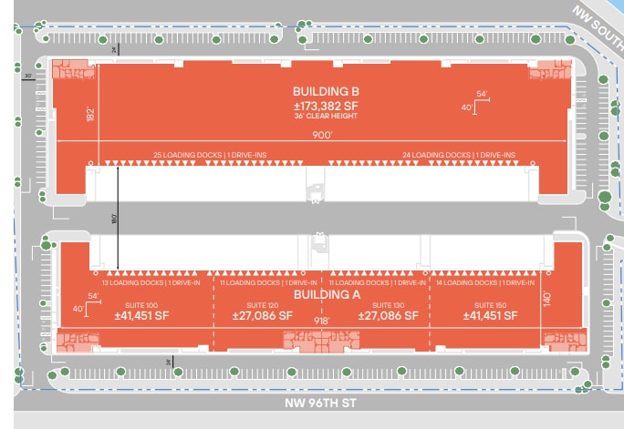 8593 NW 96th St, Medley, FL à louer Plan de site– Image 1 sur 2