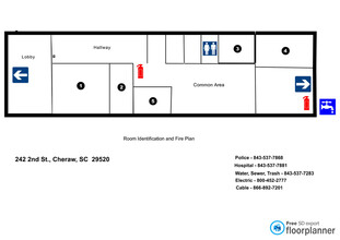 242 2nd St, Cheraw, SC à louer Plan d’étage– Image 1 sur 1