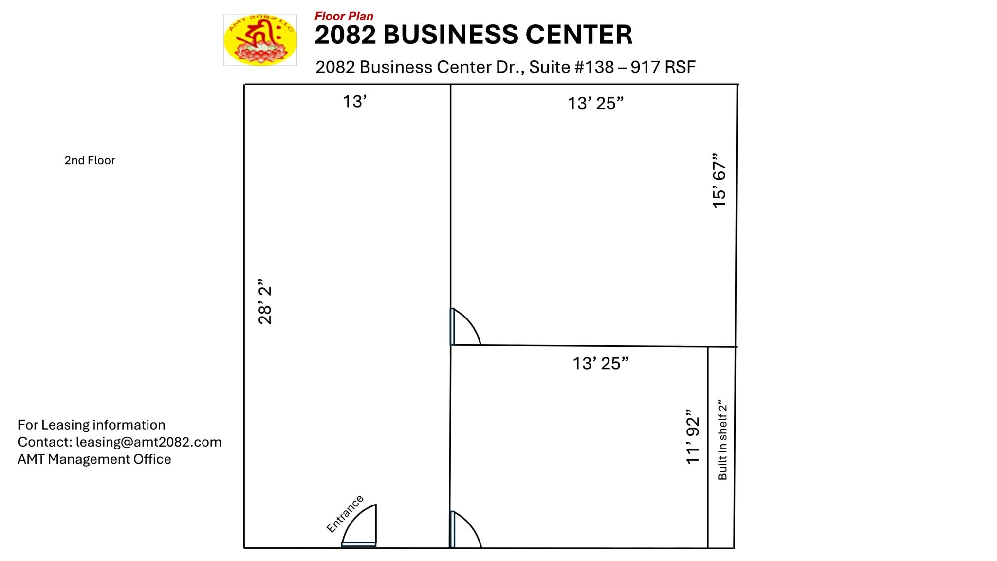 2082 Business Center Dr, Irvine, CA à louer Plan de site– Image 1 sur 1