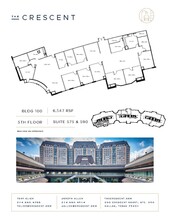 100 Crescent Ct, Dallas, TX à louer Plan d’étage– Image 1 sur 2