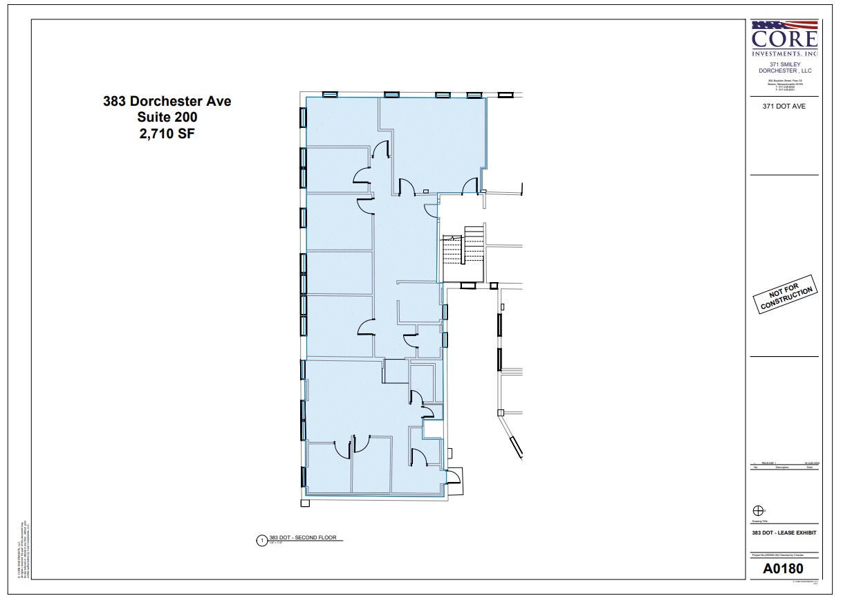 371 Dorchester Ave, South Boston, MA à louer Plan d’étage– Image 1 sur 1