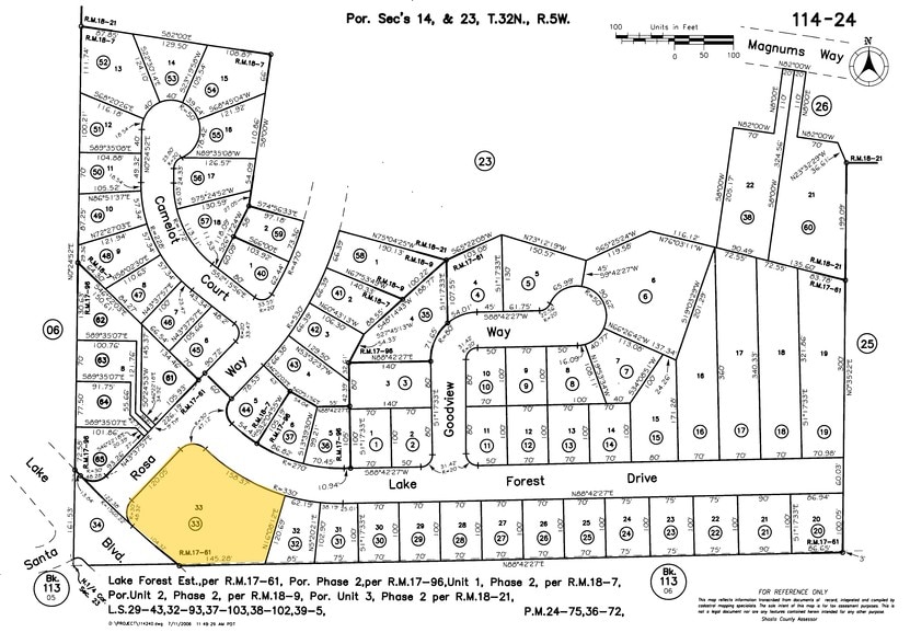 3511 Lake Forest Dr, Redding, CA à vendre - Plan cadastral – Image 3 sur 4