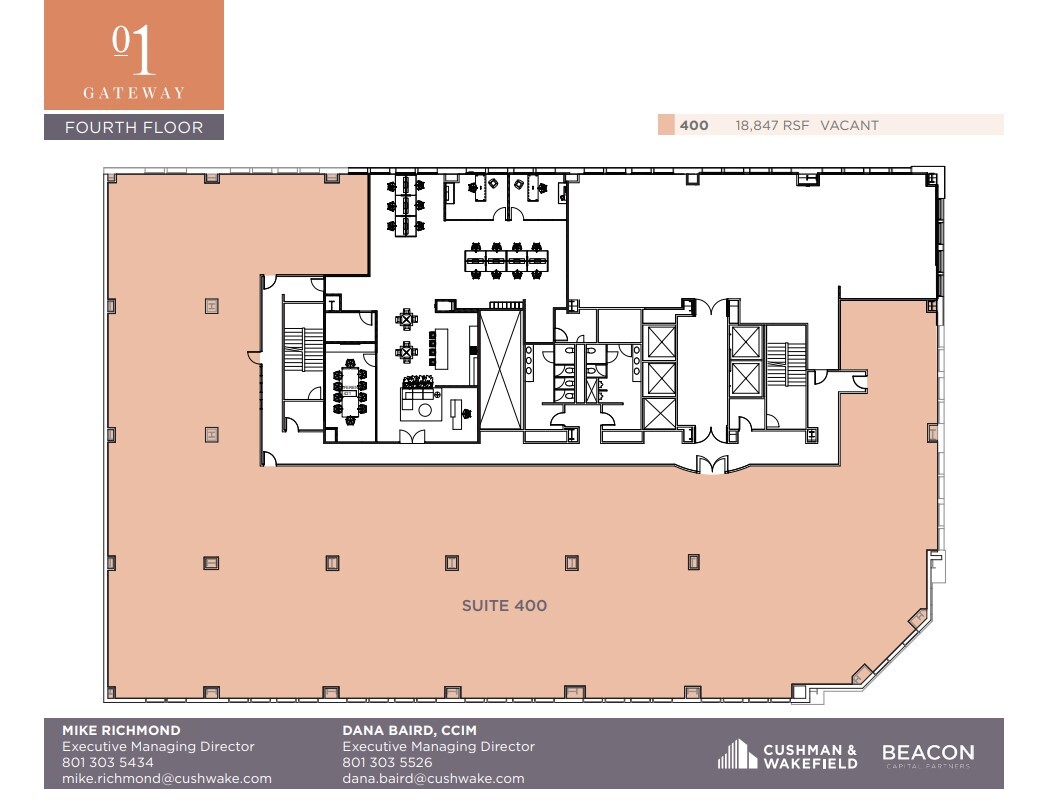 90 S 400 W, Salt Lake City, UT à louer Plan d’étage– Image 1 sur 1