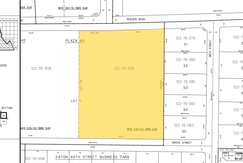 3801 E Roeser Rd, Phoenix, AZ à louer - Plan cadastral – Image 3 sur 8