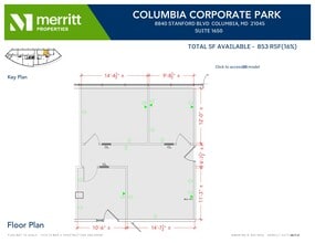 8830 Stanford Blvd, Columbia, MD à louer Plan d’étage– Image 1 sur 1