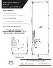 4193 Tanners Creek Dr, Flowery Branch, GA à louer Plan d’étage– Image 2 sur 2