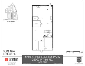 25003 Pitkin Rd, Spring, TX à louer Plan de site– Image 1 sur 1