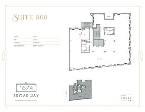 1674 Broadway, New York, NY à louer Plan de site– Image 1 sur 16