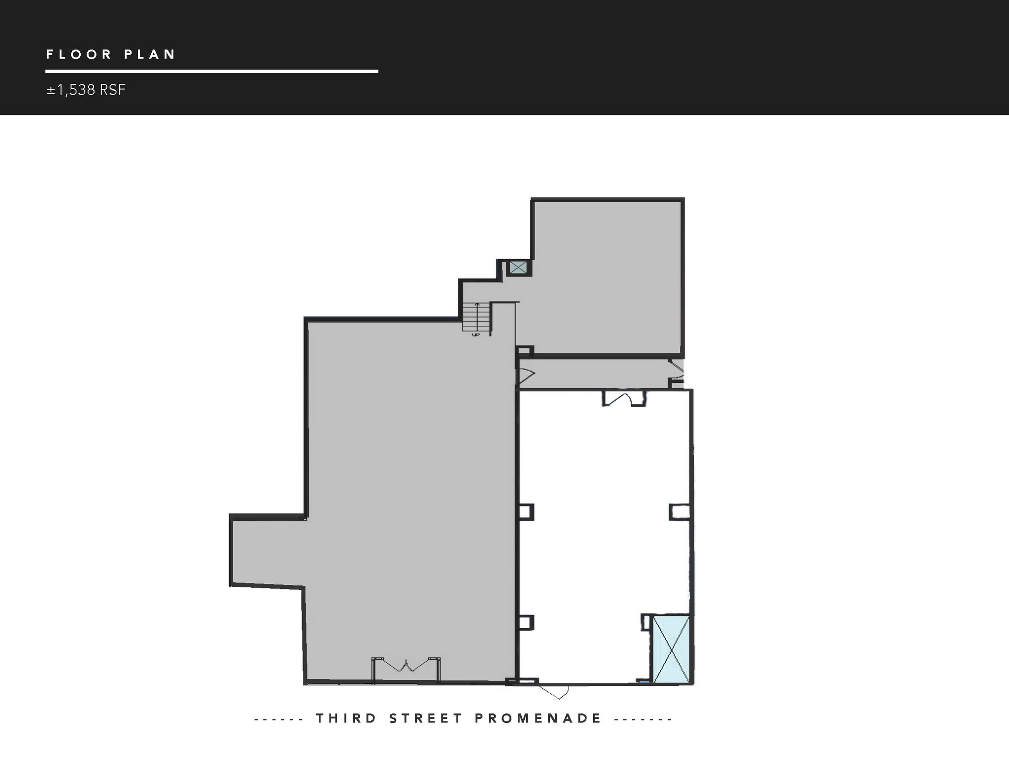 1451-1457 3rd Street Promenade, Santa Monica, CA à louer Plan d’étage– Image 1 sur 4