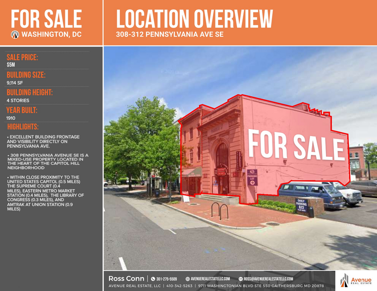 308-312 Pennsylvania Ave SE, Washington, DC à vendre - Photo de l’immeuble – Image 2 sur 12