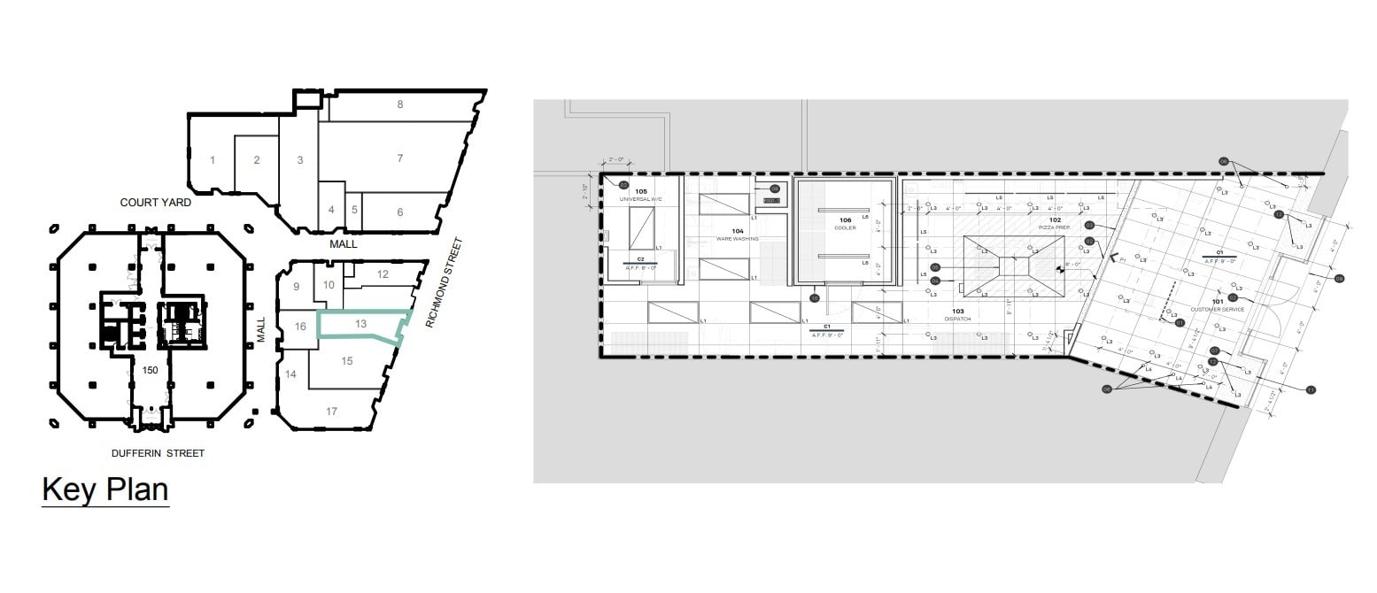 515 Richmond St, London, ON à louer Plan d’étage– Image 1 sur 1