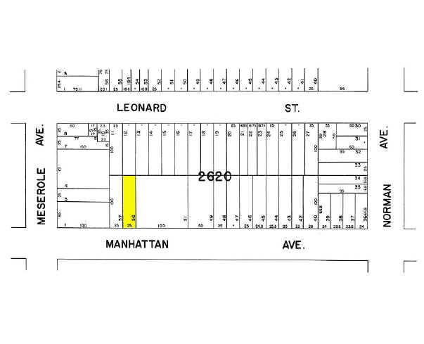754 Manhattan Ave, Brooklyn, NY à louer - Plan cadastral – Image 2 sur 5
