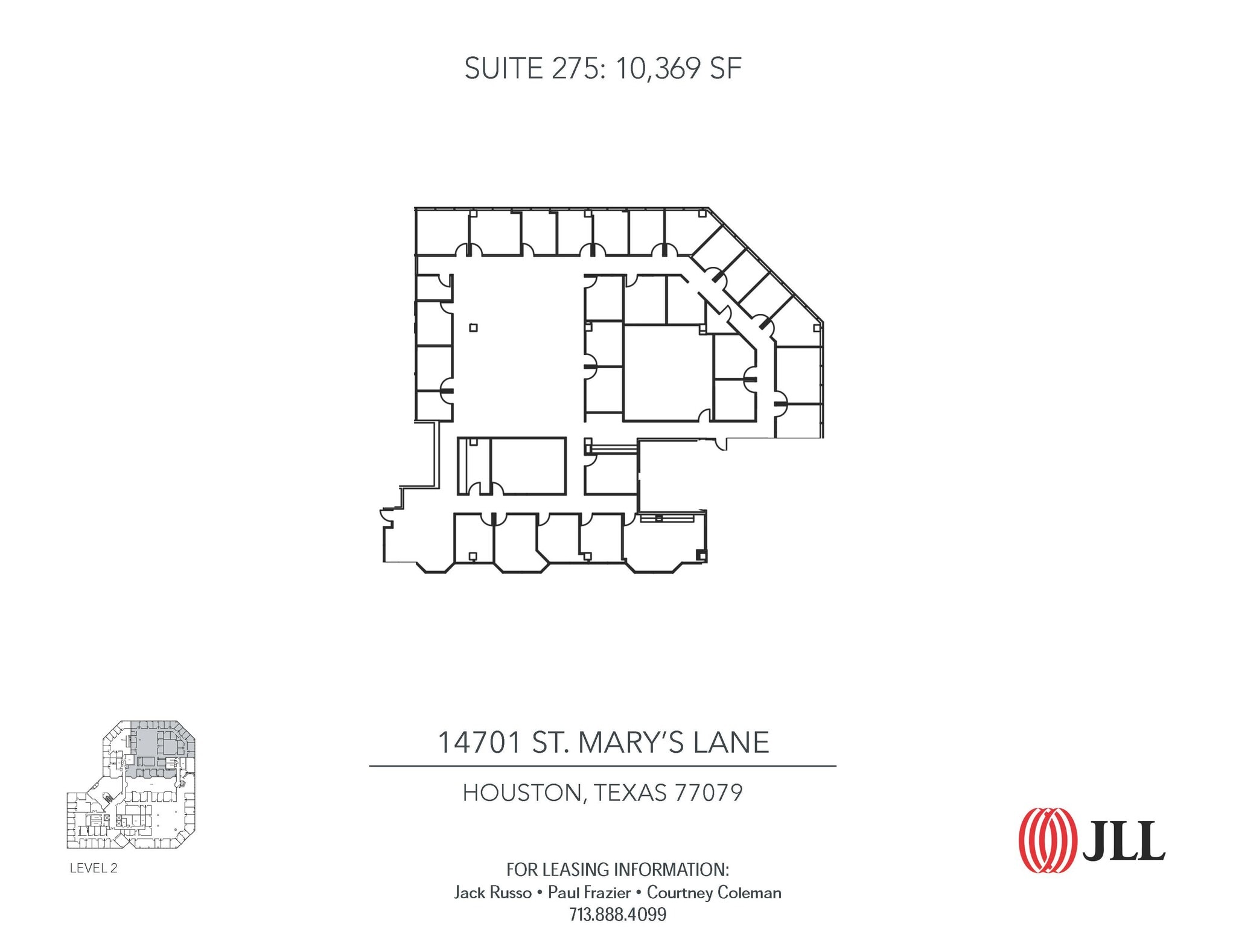 14701 St. Marys Ln, Houston, TX à louer Plan d’étage– Image 1 sur 1