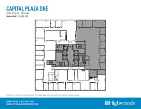 201 E Pine St, Orlando, FL à louer Plan de site– Image 1 sur 1